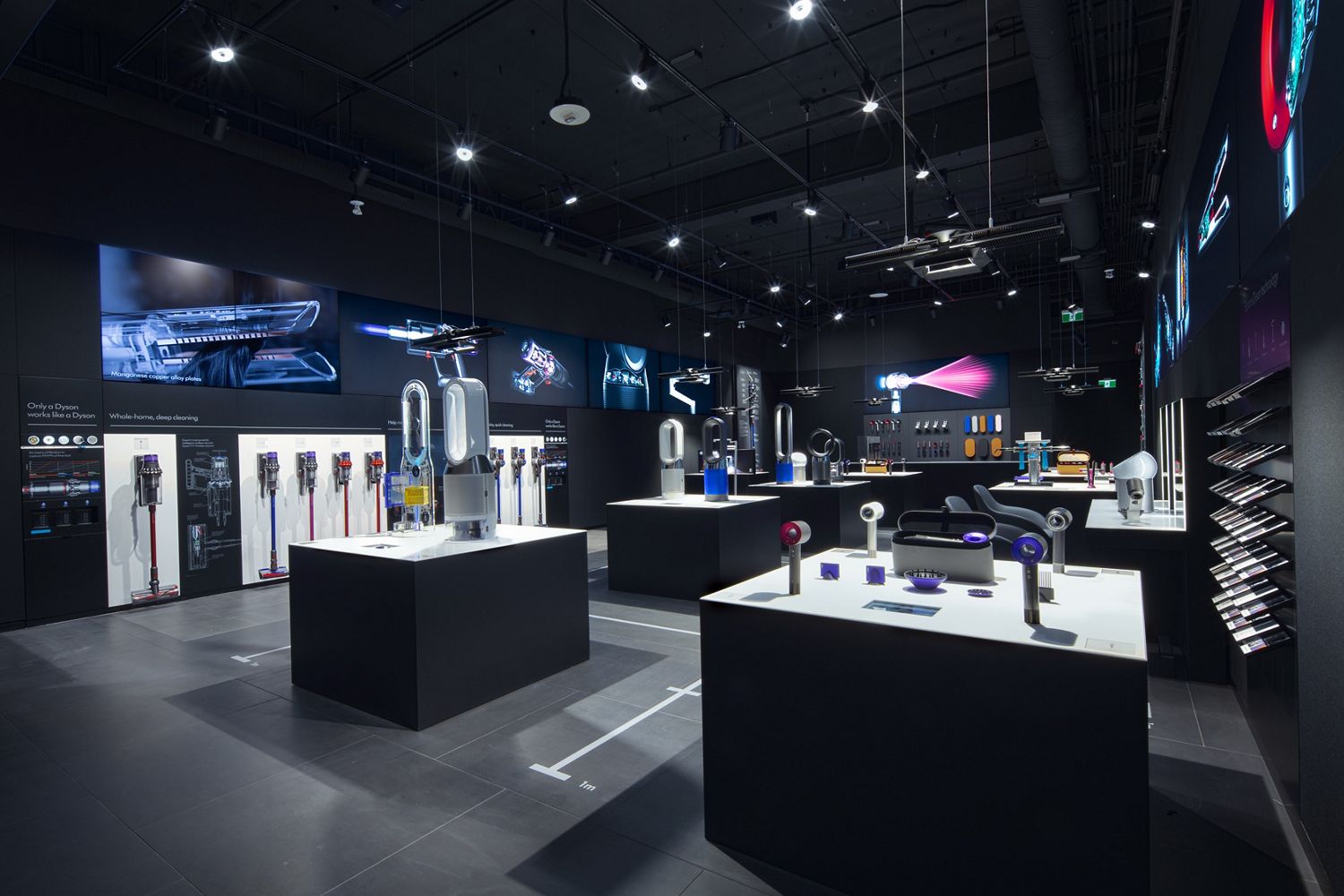 Inside the Dyson Demo Store in Calgary.